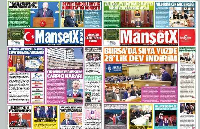 MANŞETX GAZETESİ'NİN  BURSA VE ANKARA'NIN 15.YIL 368. MAYIS SAYILARI ÇIKTI!
