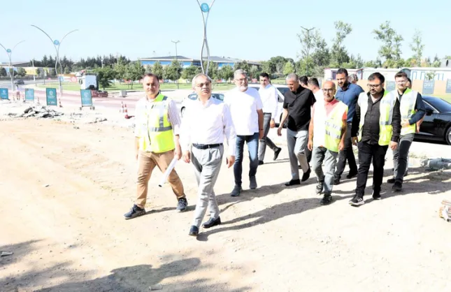 Kocaeli Büyükşehir Genel Sekreteri'nden Gebze’deki stratejik projelere yerinde inceleme