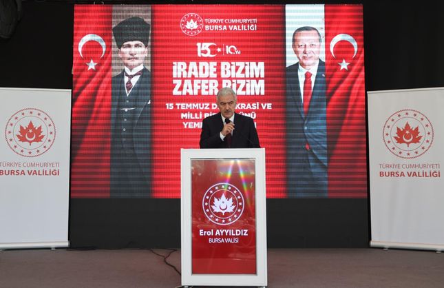 BURSA VALİSİ EROL AYYILDIZ, 15 TEMMUZ KAHRAMANLARIYLA AYNI SOFRADA BULUŞTU