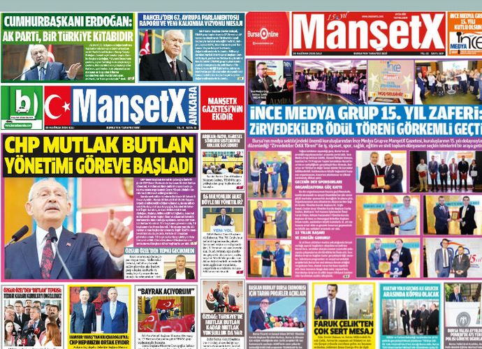 MANŞETX GAZETESİ'NİN BURSA VE ANKARA'NIN 15.YIL 369. HAZİRAN SAYILARI ÇIKTI!