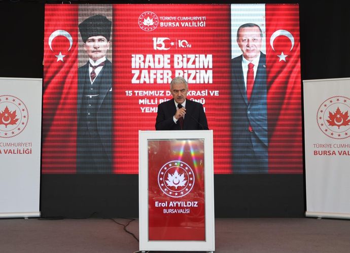 BURSA VALİSİ EROL AYYILDIZ, 15 TEMMUZ KAHRAMANLARIYLA AYNI SOFRADA BULUŞTU