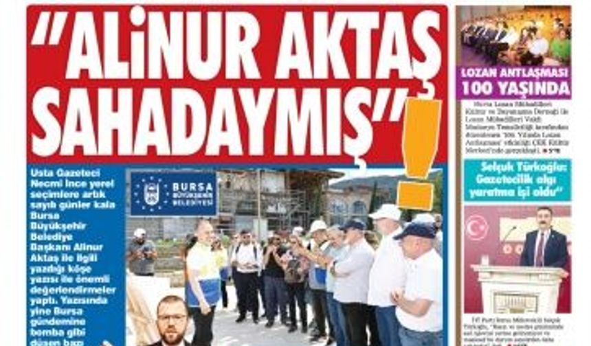 ManşetX Gazetesi'nin 12. yıl Ankara ve Bursa'nın 335. Temmuz sayıları çıktı.