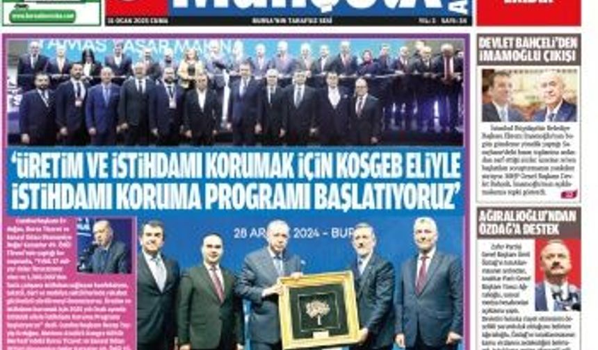 MANŞETX GAZETESİ'NİN 14.YIL 352. ANKARA-BURSA OCAK SAYILARI ÇIKTI!