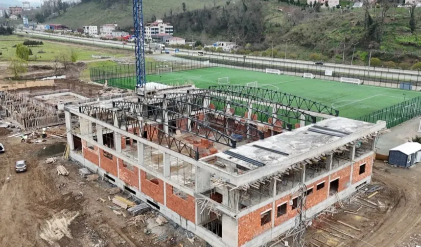 Ordu'da Eskipazar Spor Kompleksi inşaatı sürüyor