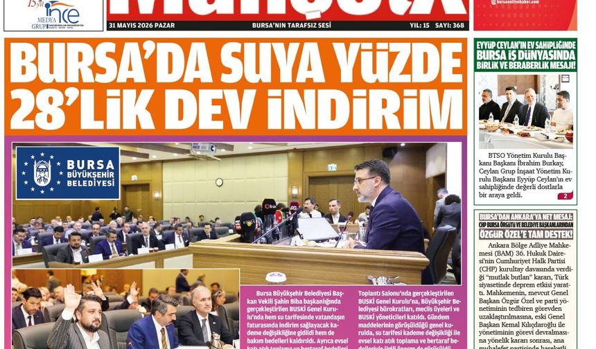 MANŞETX GAZETESİ'NİN  BURSA VE ANKARA'NIN 15.YIL 368. MAYIS SAYILARI ÇIKTI!